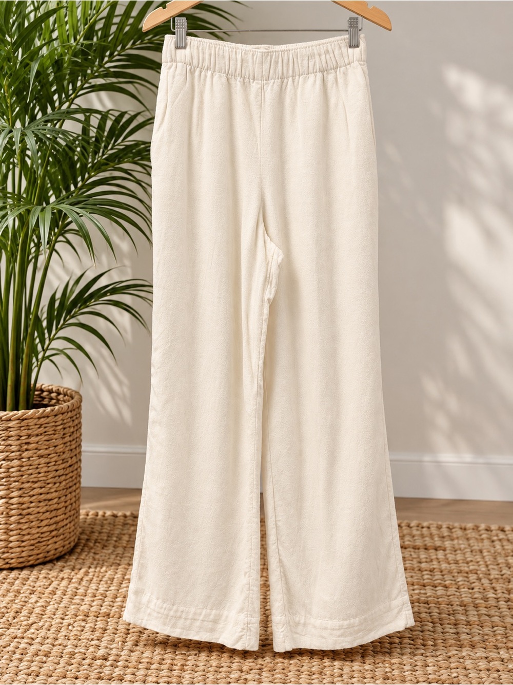 Abercrombie & Fitch Caribe Wide Leg Linen Blend Pant Size XS Lined with Pockets